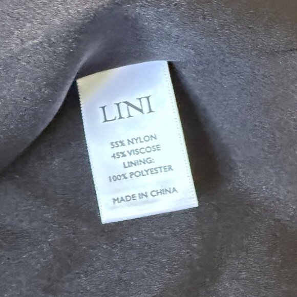 NWT MEDIUM Lini Gemma Sheer Sleeve Black Long Sleeve Dress - Picture 6 of 9